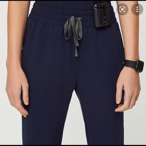 Figs Navy High Waisted Yola Pants